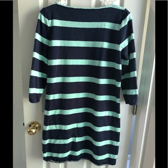 J. Crew Three Quarter Sleeve Dress - Navy & Teal - Picture 2 of 3